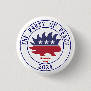 Libertarian Party in 2024 1 Inch Round Button