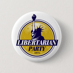 Libertarian Party Logo 2 Inch Round Button