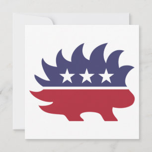 Libertarian Party Porcupine Symbol Card