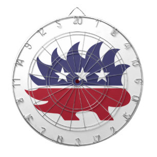 Libertarian Party Porcupine Symbol Dartboard
