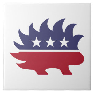 Libertarian Party Porcupine Symbol Tile