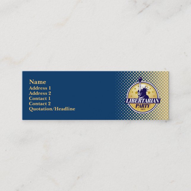 Libertarian Party Skinny Profile Cards (Front)
