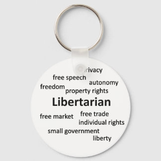 Libertarian Philosophy and Values Keychain