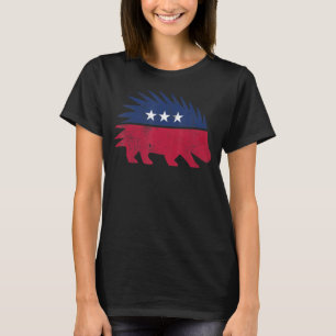 Libertarian Porcupine More Freedom Vintage Liberta T-Shirt