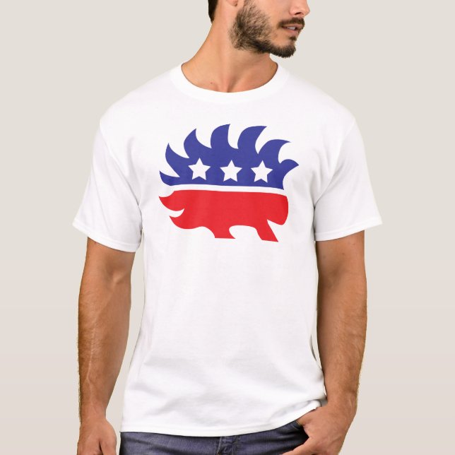 libertarian porcupine T-Shirt (Front)
