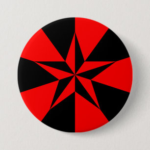 Libertarian-Socialist Flag 3 Inch Round Button