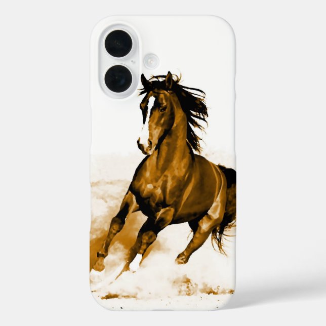 Liberté - Cheval de course dur iPhone 6 Coque (Verso)