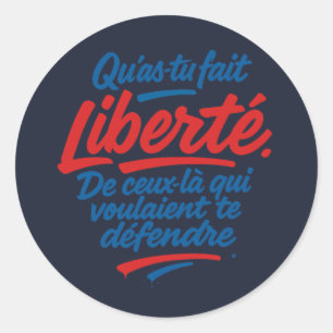 Liberté Classic Round Sticker