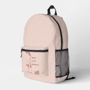 Liberté Égalité Chardonnay Funny Wine Illustration Printed Backpack