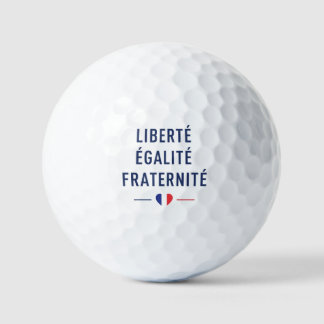 Liberté Égalité Fraternité Balle de Golf | Françai