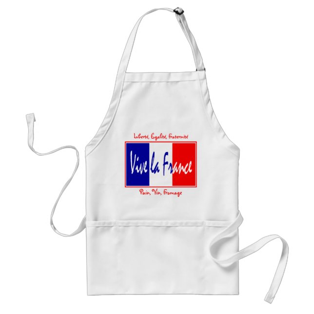 Liberté, Égalité, Fraternité  - Pain, Vin, Fromage Standard Apron (Front)