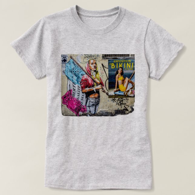 Liberté égalité humanité T-Shirt (Design Front)