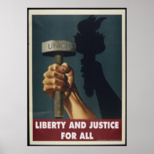 Liberté et justice pour tous - Poster pro-Union