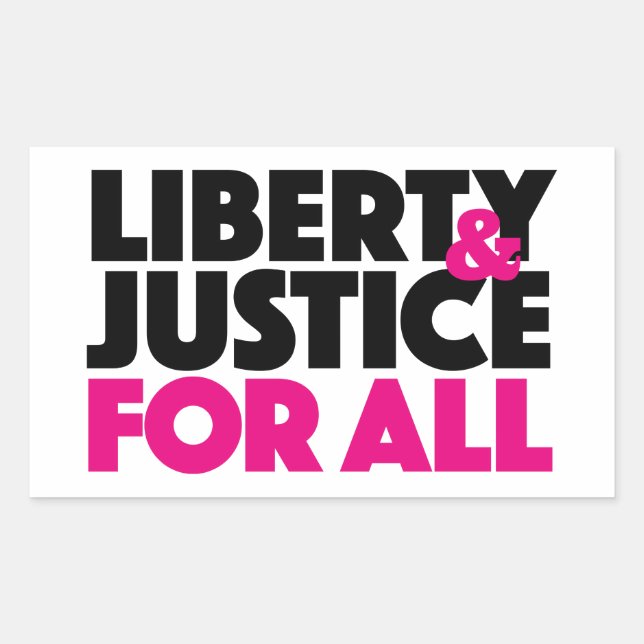 Liberté et justice pour tous Sticker (Devant)