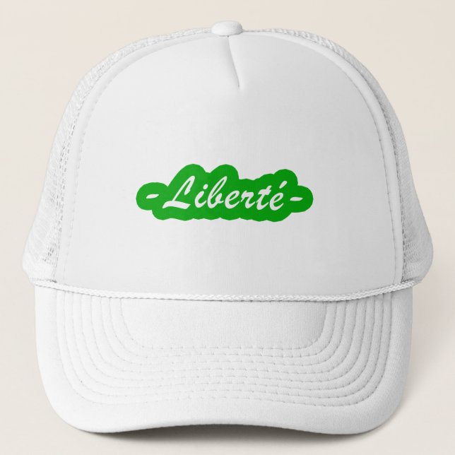 Liberte in french trucker hat (Front)