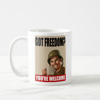 Liberté obtenue ?  Vous êtes BIENVENUS ! Tasse