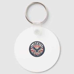 Liberty Adventure Patriotic Patriotic Pulp Book Co Keychain
