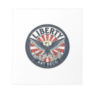 Liberty Adventure Patriotic Patriotic Pulp Book Co Notepad