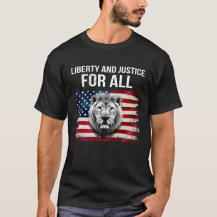 Liberty and justice for all Patriotic USA Vintage T-Shirt
