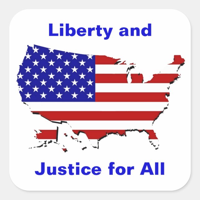 Liberty and Justice for All Sticker (Front)