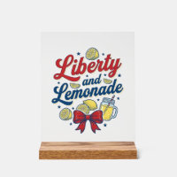 Liberty and Lemonade Patriotic Lemon Vector Shirt_