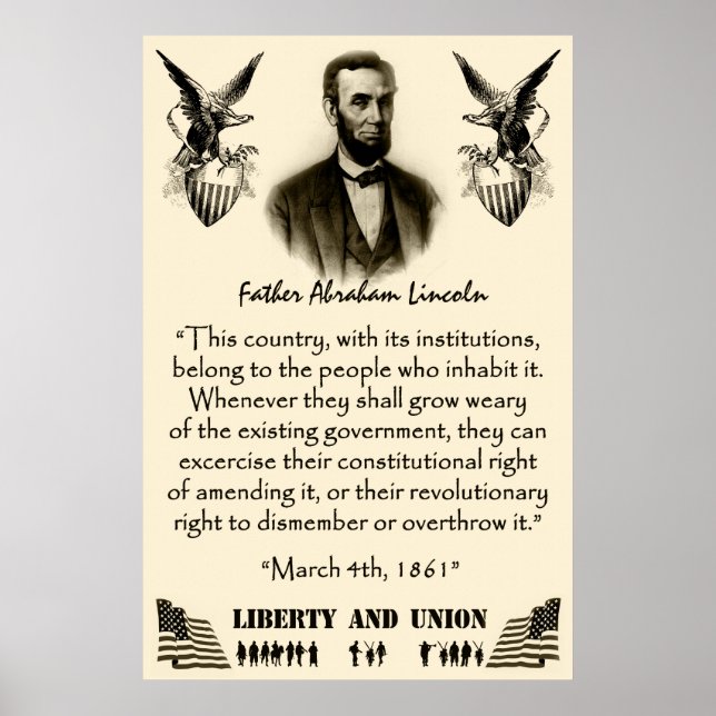Liberty And Union Poster (Front)