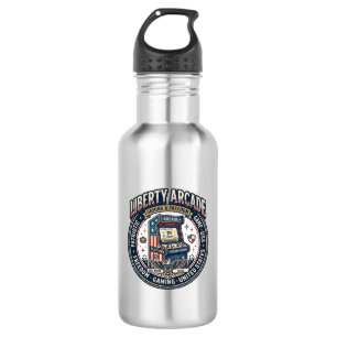 Liberty Arcade Patriotic Patriotic Arcade Gamer US 532 Ml Water Bottle