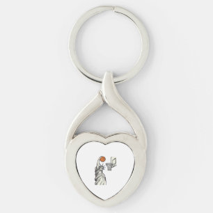 Liberty Basketball Dunk Vintage Engraving Design_1 Keychain