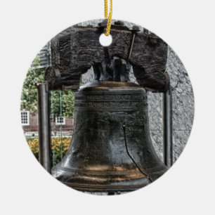 Liberty Bell Ceramic Ornament