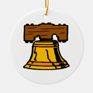 Liberty Bell Ceramic Ornament