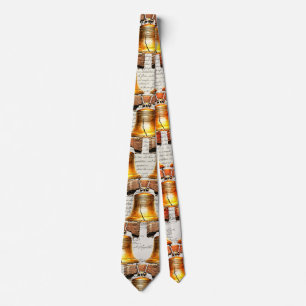 Liberty Bell on Declaration of Independence Tie
