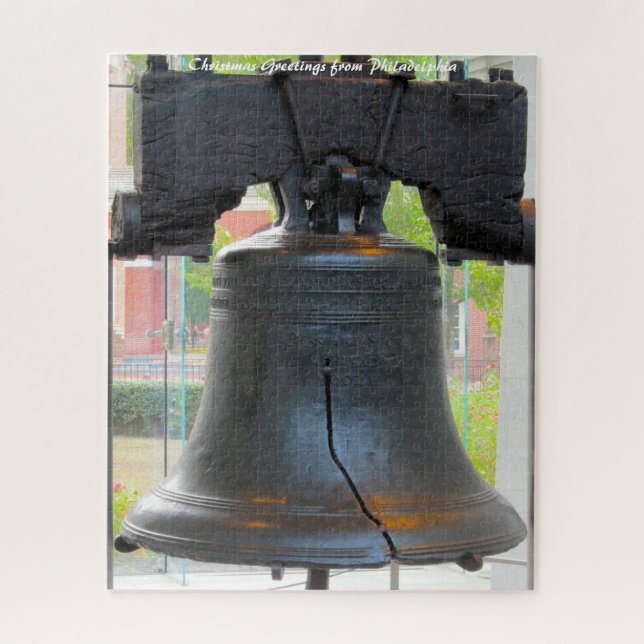 Liberty Bell Philadelphia.Christmas Greetings Jigsaw Puzzle (Vertical)