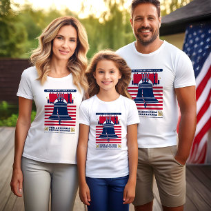 Liberty Bell Stars and Stripes Patriotic T-Shirt