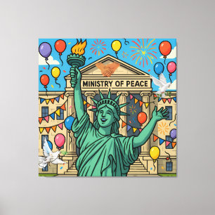 Liberty Between Peace and War Canvas Print