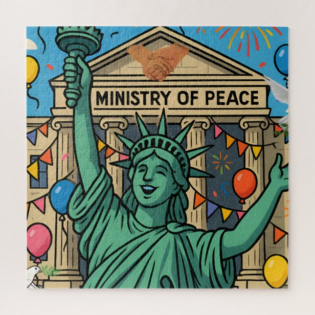 Liberty Between Peace and War Jigsaw Puzzle (Vertical)