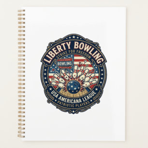 Liberty Bowling Patriotic Patriotic Bowling Vintag Planner