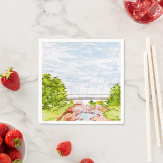 liberty Bridge in Greenville Napkin