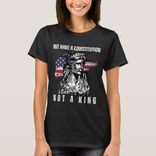 Liberty Bust with Grunge Flag Art T-Shirt