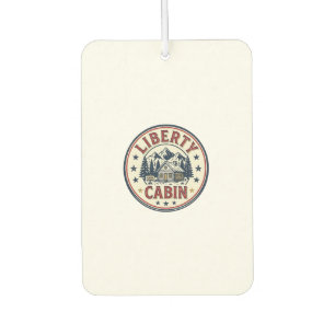 Liberty Cabin Patriotic Patriotic Mountain Cabin V Air Freshener