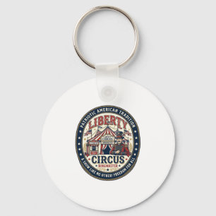 Liberty Circus Patriotic Patriotic Circus Ringmast Keychain