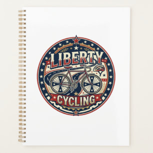 Liberty Cycling Patriotic Patriotic Cycling Vintag Planner