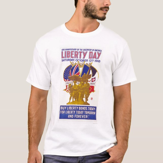 Liberty Day - Anniversary of America's Discovery T-Shirt (Front)