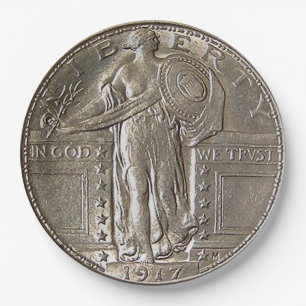 Liberty Dollar Paper Plate