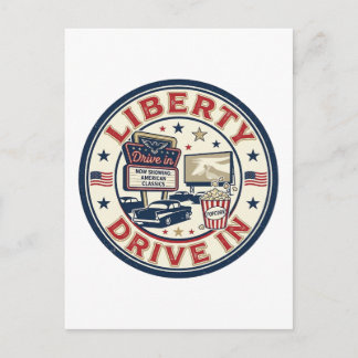 Liberty Drive In Patriotic Patriotic Drive In Thea Postcard