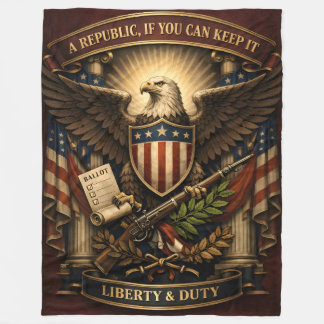 Liberty & Duty  Fleece Blanket