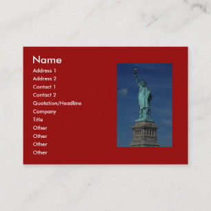 Liberty Enlightening the World - Statue of Liberty Business Card