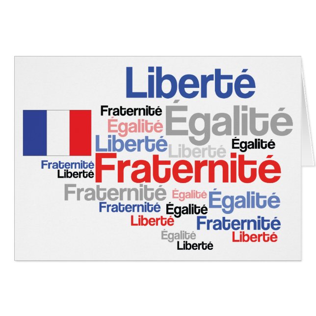 Liberty, Equality, Brotherhood - French Revolution (Front Horizontal)