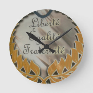 Liberty Equality Fraternity.png Round Clock