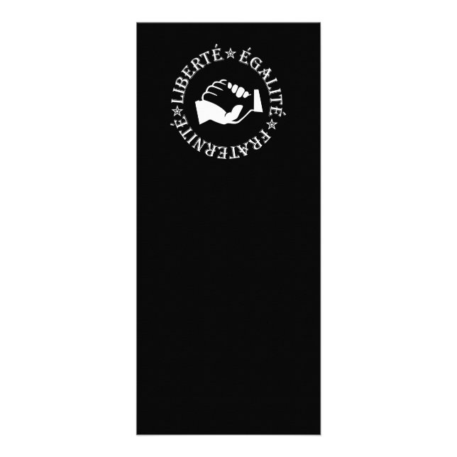 Liberty, equality, fraternity rack card (Front)