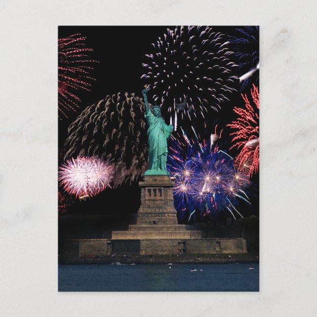 Liberty Fireworks 1 Carte postale (Devant)